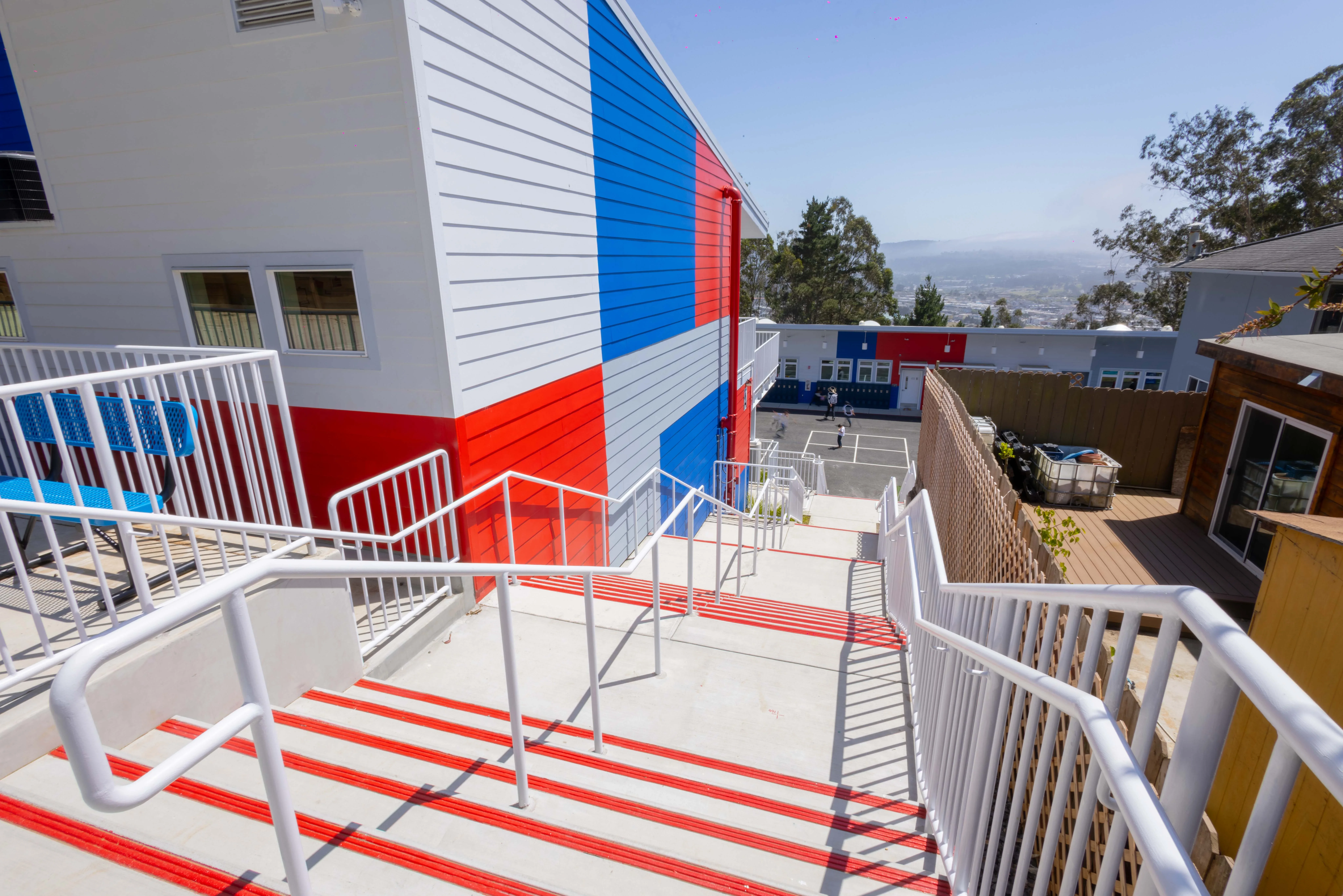 Architectural exterior photograph with balanced HDR color