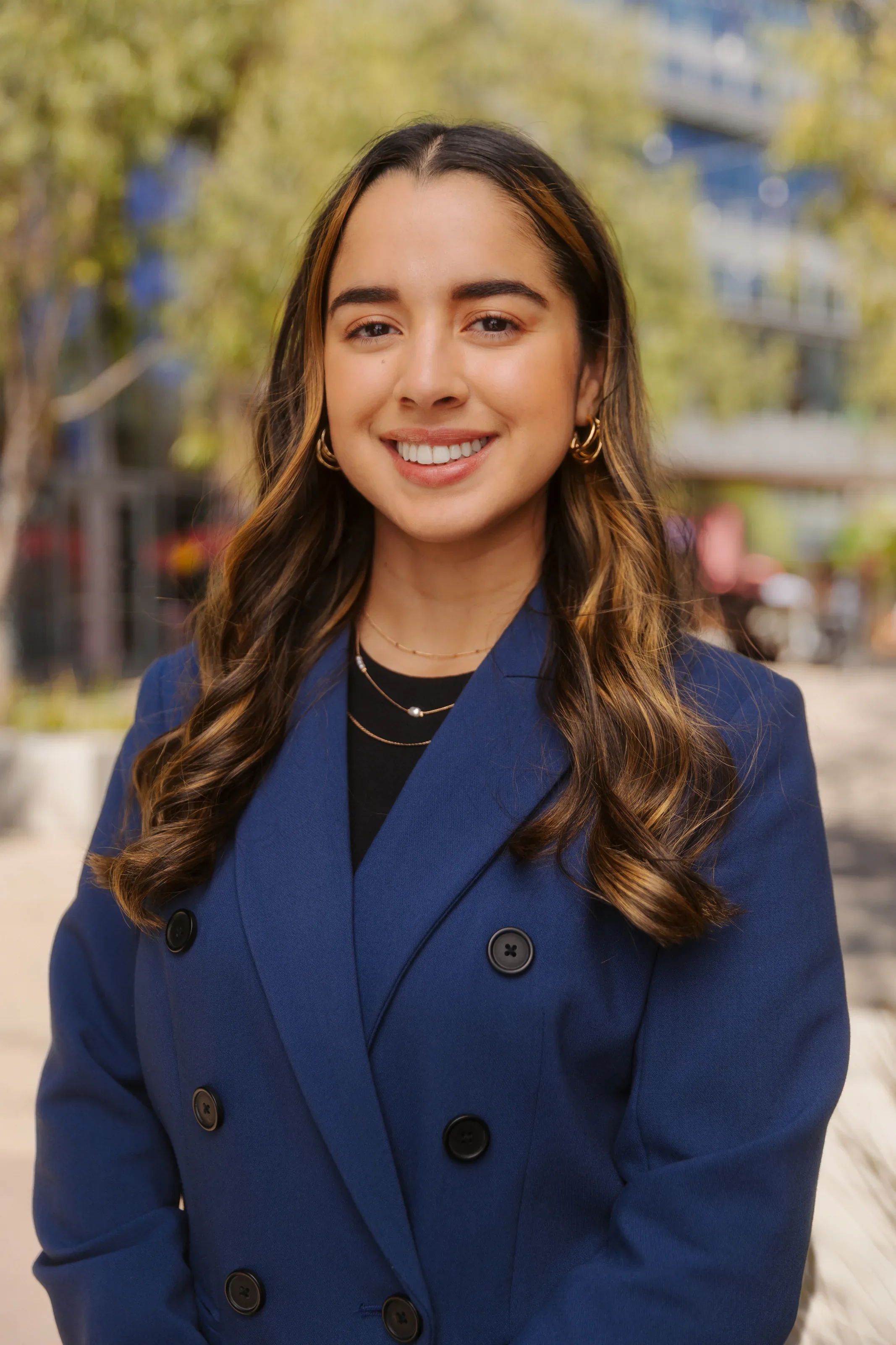 Professional portrait outdoors in soft natural light
